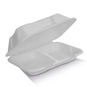 Clamshell 2 Compartments 9.7x6.5x3"